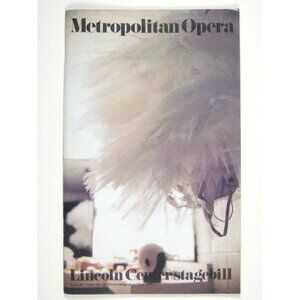 American Ballet Stagebill 1989 Lincoln Center Mark Grothman Insert NYC